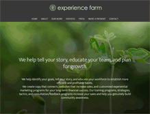 Tablet Screenshot of experiencefarm.com